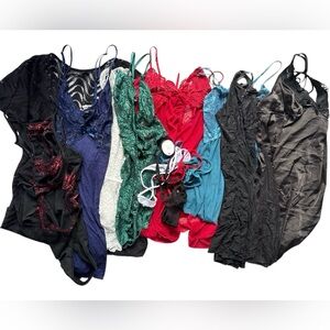 15 Piece Lingerie Bundle Lace Sleepwear Thong Set - Large XL